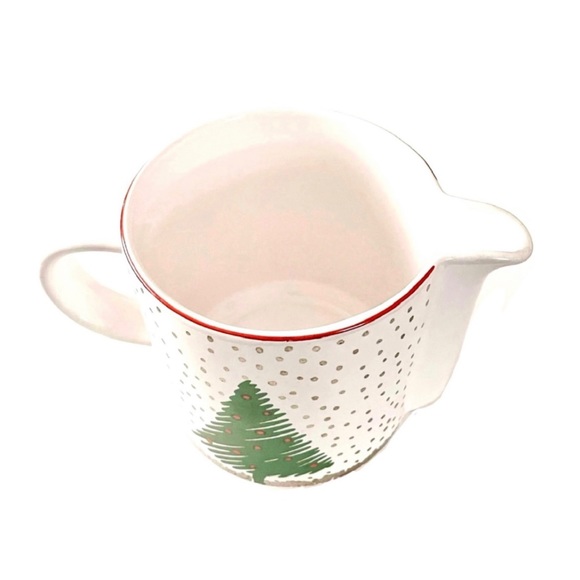 Vintage Waechtersbach Ceramic Pitcher with Christmas Tree in Snow Graphic - Picture 6 of 9